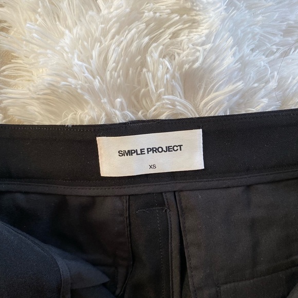 Simple project black straight leg trouser - Picture 5 of 9